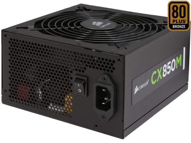 CORSAIR CX Series CX850M CP-9020099-NA 850W ATX12V / EPS12V 80 PLUS BRONZE Certified Modular Power Supply