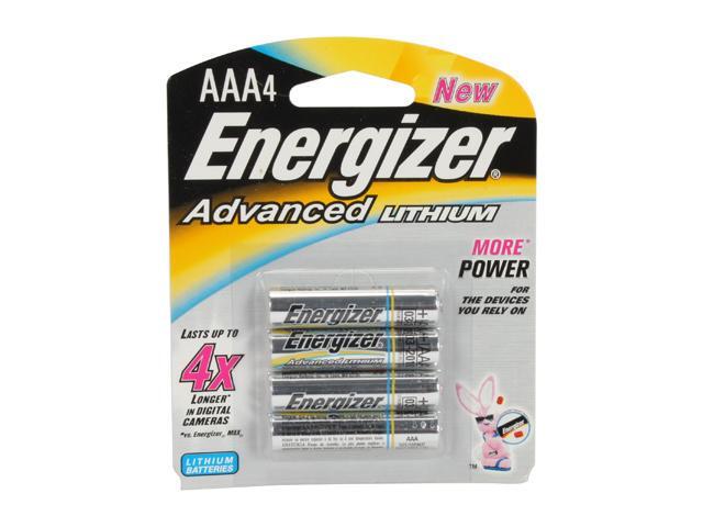 Energizer EA92BP-4 4-pack AAA Lithium Batteries