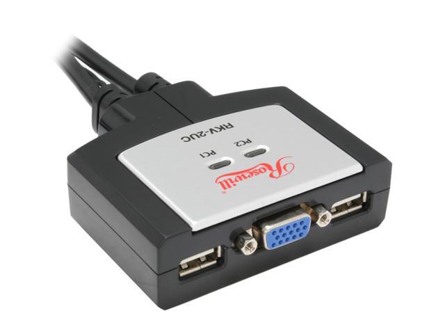 Rosewill RKV-2UC 2-Port USB KVM Switch