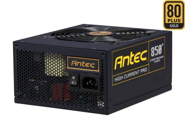 Antec High Current Pro HCP-850 850W TX12V v2.3 / EPS12V v2.92 SLI Certified CrossFire Certified 80 PLUS GOLD Certified Modular Active PFC Power Supply - Intel Haswell Fully Compatible