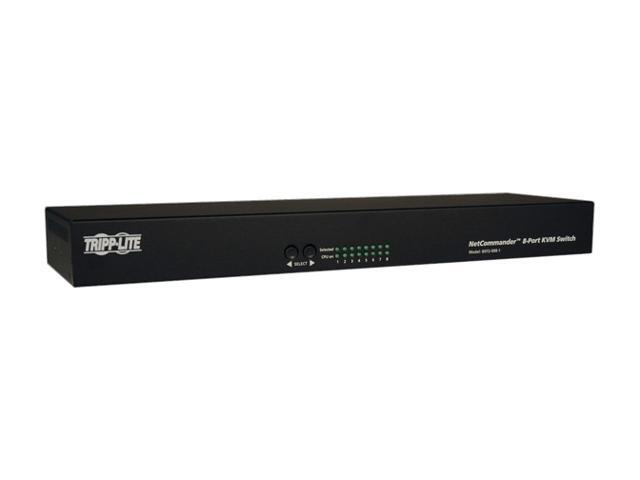 TRIPP LITE B072-008-1 8-Port NetCommander 1U Rackmount Cat5 KVM Switch