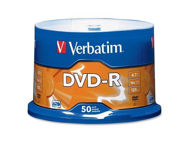 Verbatim 4.7GB 16X DVD-R 50 Packs Disc with Advanced Azo Recording Dye Model 95101