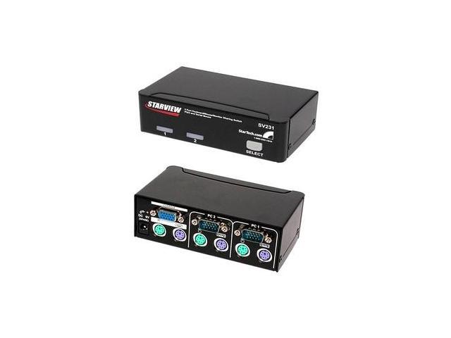 StarTech SV231 2 Port Professional PS/2 KVM Switch