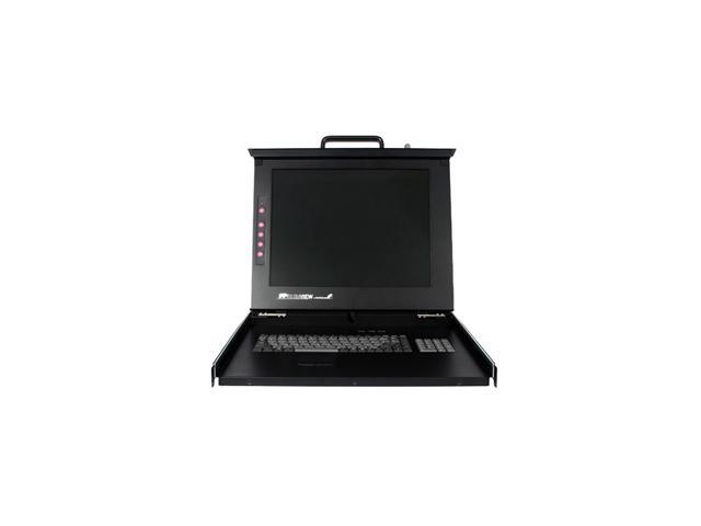 StarTech RACKCONS1708 1U 17" Folding Rackmount LCD Console with 8 Port Multi-Platform KVM