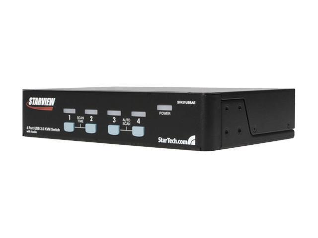 StarTech SV431USBAE 4 Port StarView USB KVM Switch With Audio