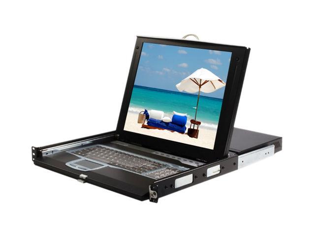 StarTech CABCONS1716I 1U 17" Rackmount LCD Console with Integrated 16 Port IP KVM Switch