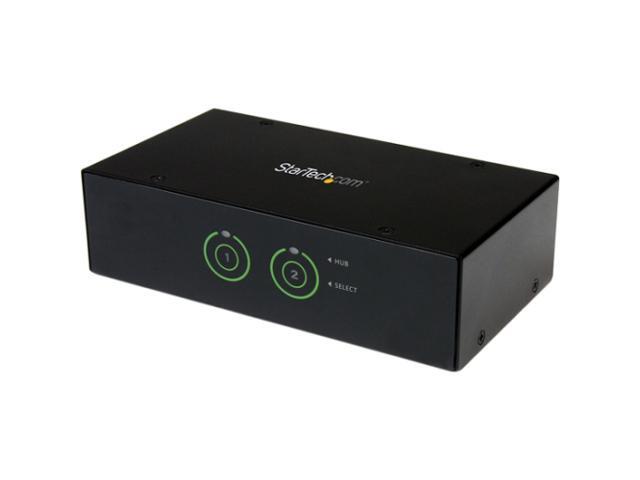 StarTech.com 2 Port SuperSpeed USB 3.0 Dual Link DVI KVM Switch with Audio and Cables