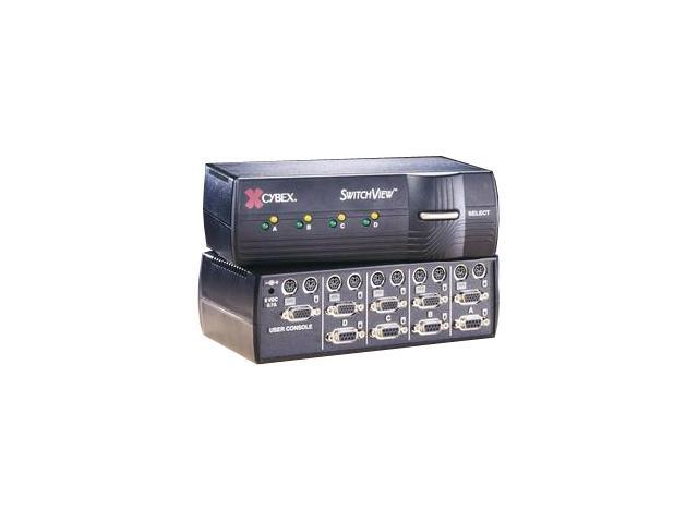 Avocent 12045 4PORT PS2 SER CYBEX SWITCHVIEW KVM 2-CABLES PC