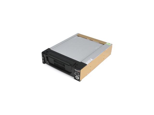 StarTech.com Black Aluminum 5.25in Rugged SATA Hard Drive Mobile Rack Drawer (DRW150SATBK)