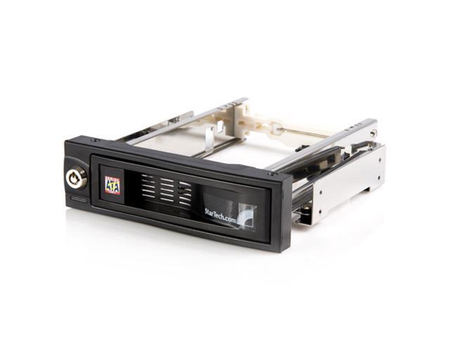StarTech.com 5.25in Trayless Hot Swap Mobile Rack for 3.5in Hard Drive - Internal SATA Backplane Enclosure (HSB100SATBK)
