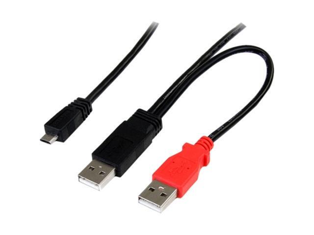 StarTech 3 ft USB Y Cable for External Hard Drive
