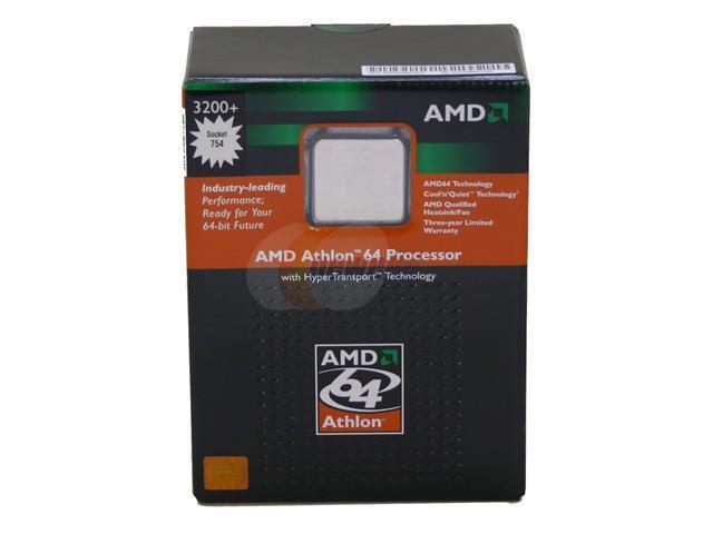 AMD Athlon 64 3200+ Venice Single-Core 2.2 GHz Socket 754 ADA3200BXBOX ...