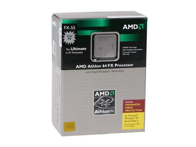 Amd Athlon 64 Fx 55 Clawhammer Single Core 26 Ghz Socket 939