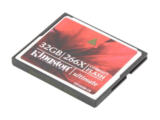 Kingston Ultimate 32GB Compact Flash (CF) 266X Flash Card Model CF/32GB-U2