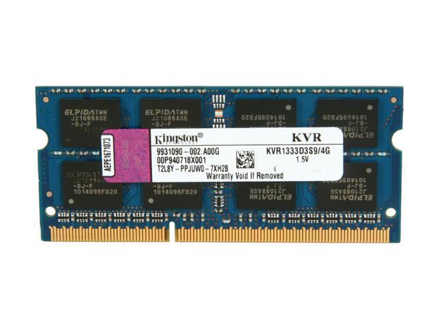 Kingston 4GB 204-Pin DDR3 SO-DIMM DDR3 1333 Laptop Memory Model ...