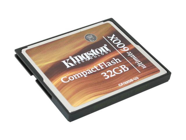 Kingston Ultimate 32GB Compact Flash (CF) Flash Card Model CF/32GB-U3