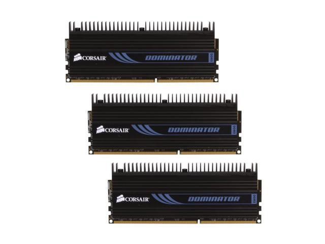 CORSAIR DOMINATOR 6GB (3 x 2GB) 240-Pin DDR3 SDRAM DDR3 1600 (PC3 12800) Desktop Memory Model CMP6GX3M3A1600C7