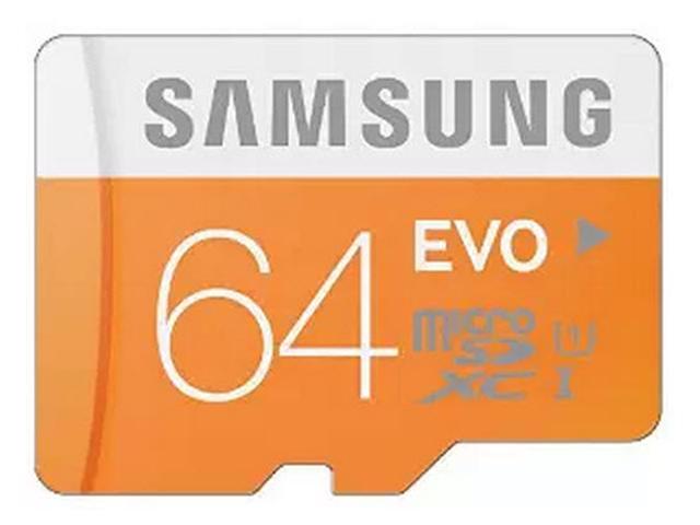 SAMSUNG EVO 64GB microSDXC Memory Card with Adapter Model MB-MP64DA/TGT