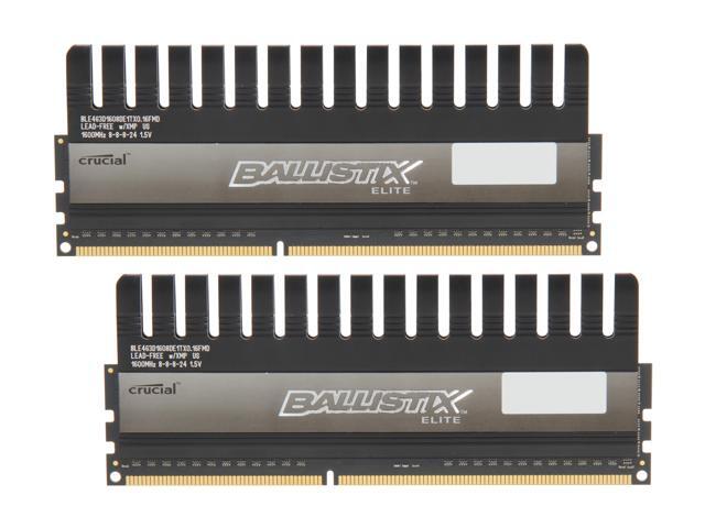 Ballistix Elite 8GB (2 x 4GB) 240-Pin DDR3 SDRAM DDR3 1600 (PC3 12800) Desktop Memory Model BLE2KIT4G3D1608DE1TX0