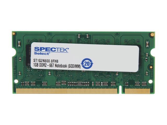 SPECTEK by Micron Technology 1GB 200-Pin DDR2 SO-DIMM DDR2 800 (PC2 6400) Laptop Memory Model STIG2N800