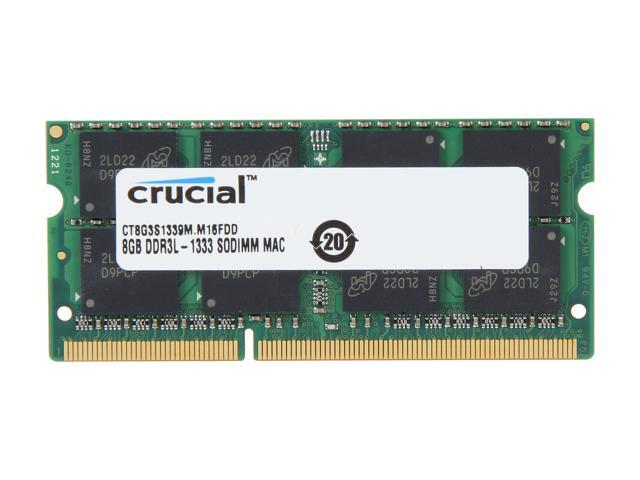 Crucial 8GB 204-Pin DDR3 SO-DIMM DDR3 1333 (PC3 10600) Memory for Apple Model CT8G3S1339M 