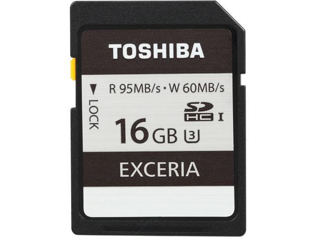 Toshiba Exceria 16GB Secure Digital High-Capacity (SDHC) Flash Card Model PFS016U-1EUS