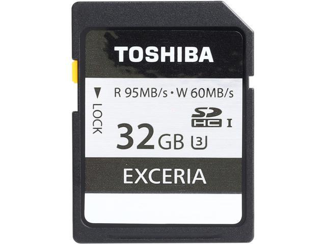 Toshiba Exceria 32GB Secure Digital High-Capacity (SDHC) Flash Card Model PFS032U-1EUS