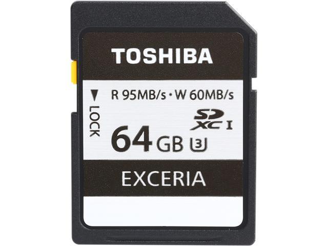 Toshiba Exceria 64GB Secure Digital Extended Capacity (SDXC) Flash Card Model PFS064U-1EUS