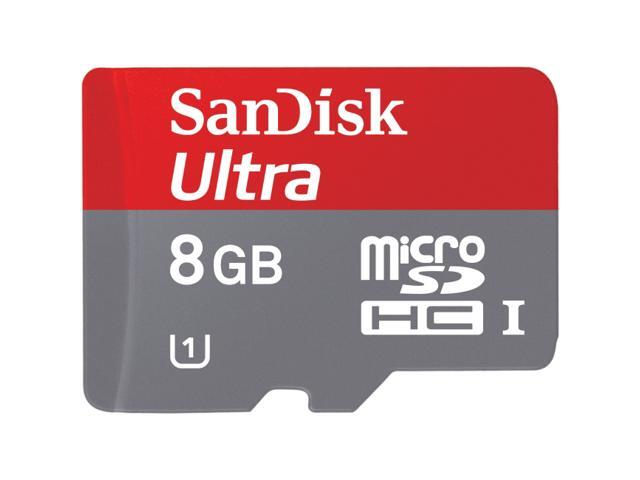SanDisk Ultra 8GB microSDHC Flash Card With Adapter