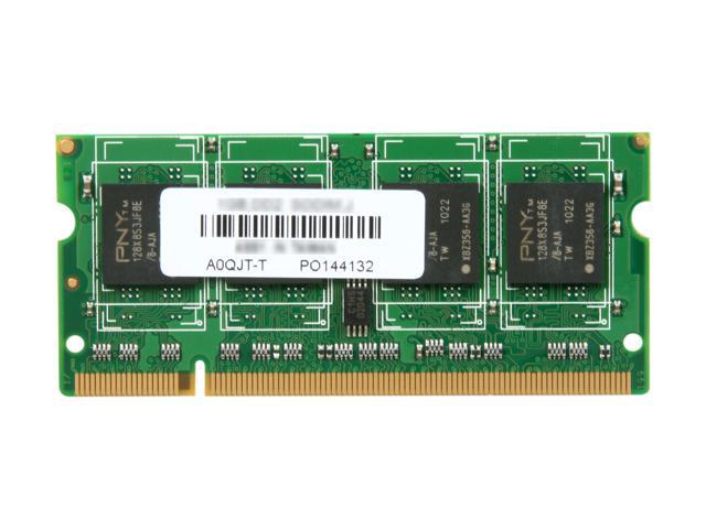 PNY 1GB 200-Pin DDR2 SO-DIMM DDR2 667 (PC2 5300) Laptop Memory Model MN1024SD2-667-V2