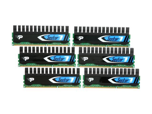 Patriot Viper II Sector 7 Edition 24GB (6 x 4GB) 240-Pin DDR3 SDRAM DDR3 1600 (PC3 12800) Desktop Memory Model PV7324G1600ELHK