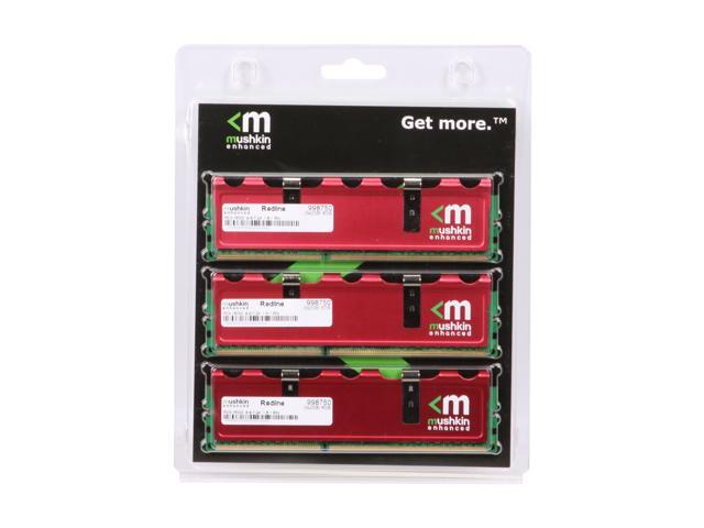 Mushkin Enhanced Redline 6GB (3 x 2GB) 240-Pin DDR3 SDRAM DDR3 2000 (PC3 16000) Desktop Memory Model 998750