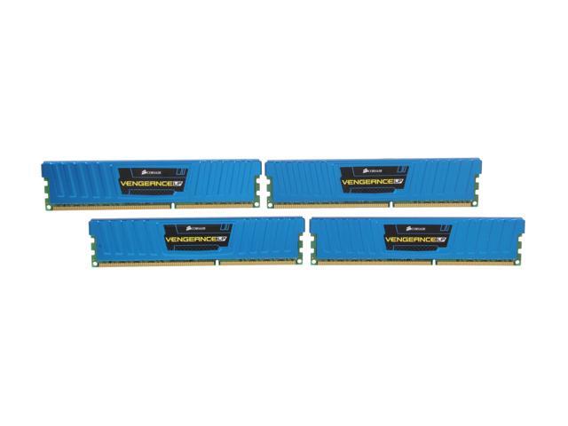 CORSAIR Vengeance LP 16GB (4 x 4GB) 240-Pin DDR3 SDRAM DDR3 1600 (PC3 12800) Desktop Memory Model CML16GX3M4A1600C9B