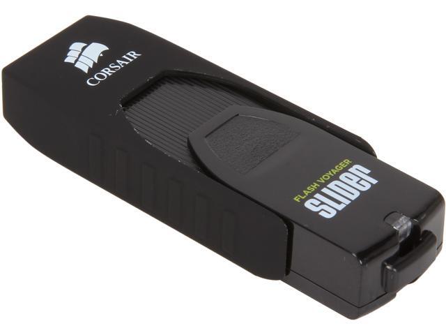 Corsair Flash Voyager Slider USB 3.0 256 GB, Capless Design, Plug and Play (CMFSL3B-256GB)