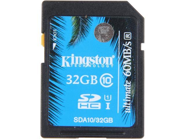 Kingston 32GB Secure Digital High-Capacity (SDHC) Ultimate Flash Card Model SDA10/32GB