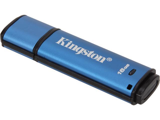 Kingston DataTraveler Vault Privacy 3.0 16GB USB 3.0 Flash Drive 256bit AES Encryption Model DTVP30/16GB