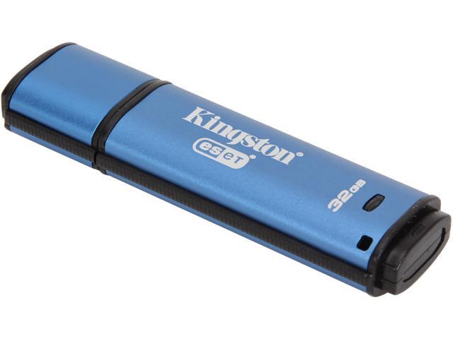Kingston DataTraveler Vault Privacy 3.0 32GB Anti-Virus USB 3.0 Flash Drive 256bit AES Encryption Model DTVP30AV/32GB
