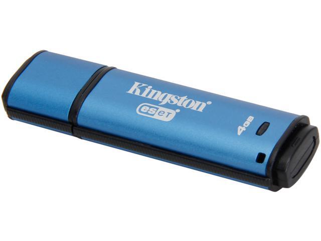 Kingston DataTraveler Vault Privacy 3.0 4GB Anti-Virus USB 3.0 Flash Drive 256bit AES Encryption Model DTVP30AV/4GB