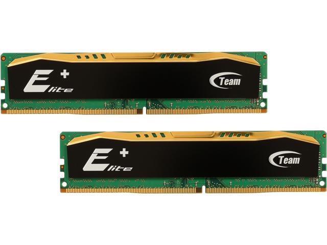 Team Elite Plus 16GB (2 x 8GB) 288-Pin DDR4 SDRAM DDR4 2400 (PC4 19200) Desktop Memory Model TPD416GM2400HC16DC01
