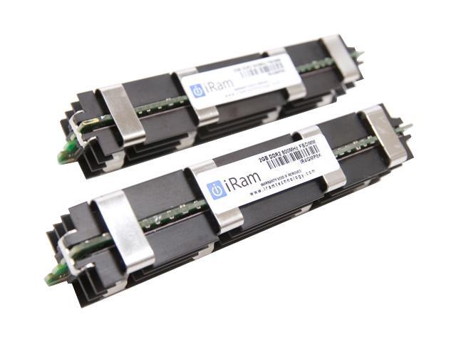 iRam 4GB (2 x 2GB) 240-Pin DDR2 FB-DIMM DDR2 800 (PC2 6400) Dual Channel Kit Memory For Apple Mac Pro Model IR4GMP800K