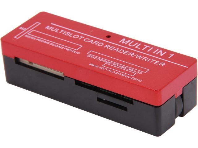 inland 08308 USB 2.0 support MS, SD, MINI SD and support T-F, M2 memory cards, All-in-One Universal Card Reader