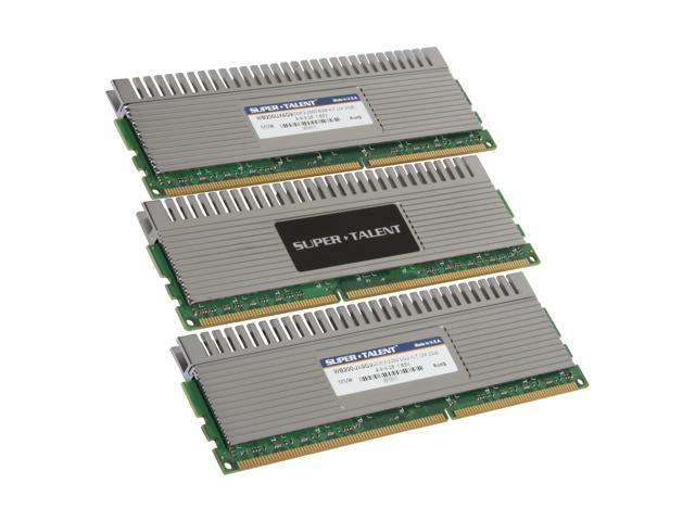 SUPER TALENT Chrome Series 6GB (3 x 2GB) 240-Pin DDR3 SDRAM DDR3 2000 (PC3 16000) Desktop Memory Model WB200UX6G9