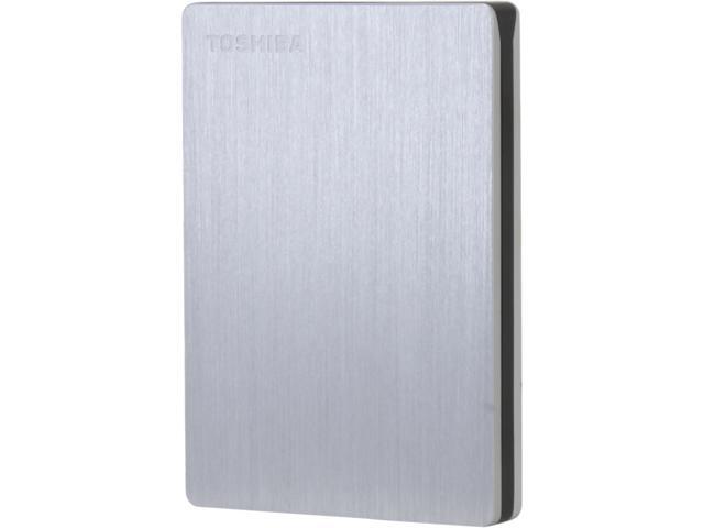 TOSHIBA 1TB Canvio Slim II Portable External Hard Drive for PCs USB 3.0 Model HDTD210XS3E1 Silver
