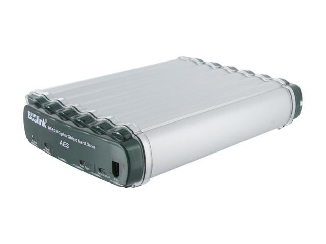 BUSlink 2TB USB 2.0 3.5" CipherShield Hardware Encrypted AES 256-bit Key External Hard Drive CSE-2T-U2