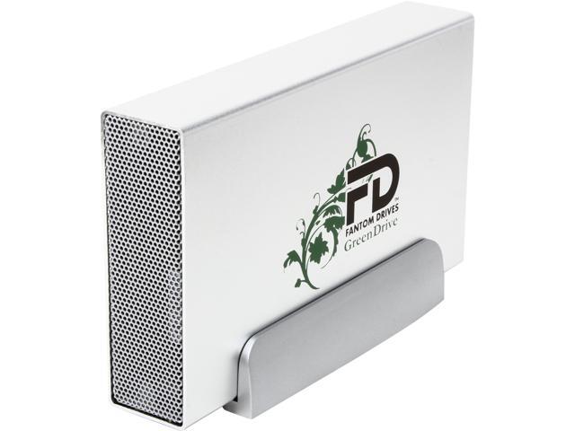 Fantom Drives GreenDrive3 5TB USB 3.0 Aluminum Desktop External Hard Drive GD5000U3 Silver