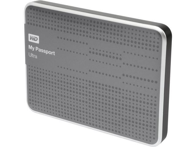WD 500GB My Passport Ultra Portable Hard Drive USB 3.0 Model WDBPGC5000ATT-NESN Titanium