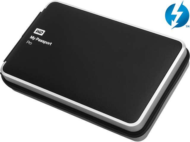WD 2TB My Passport Pro Portable External Hard Drive - Thunderbolt - WDBRMP0020DBK-NESN