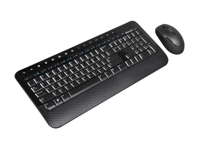 Microsoft Wireless Desktop 2000 M7J-00001 Black USB RF Wireless Ergonomic Keyboard & Mouse
