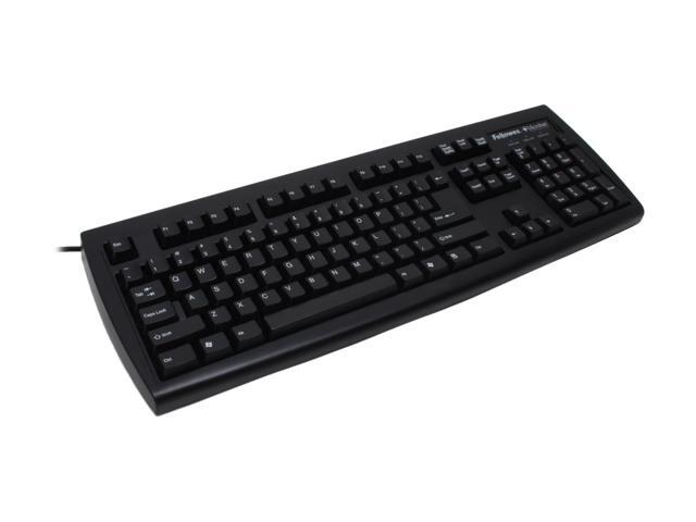 Fellowes 9892901 Black USB Wired Standard Microban Basic Keyboard