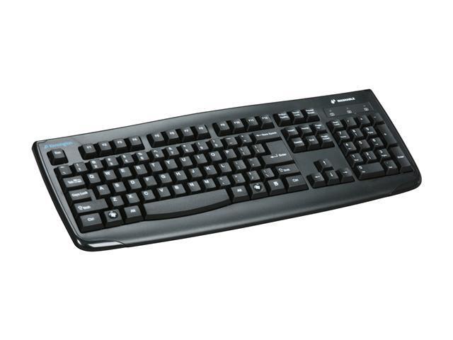 Kensington Pro Fit K64407US Black USB or PS/2 Wired Standard Washable Keyboard